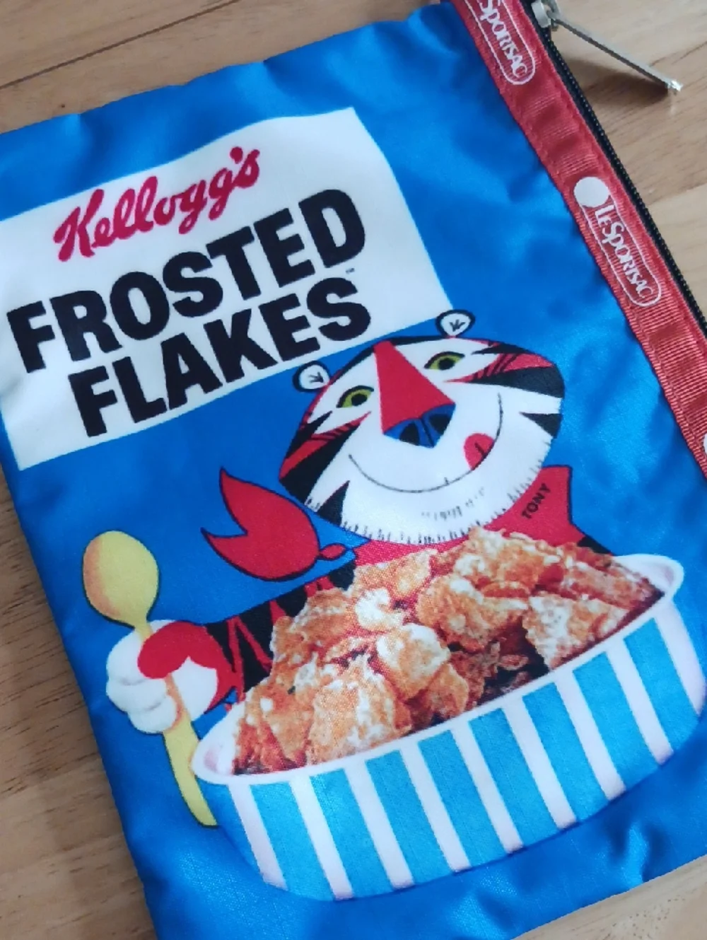LeSportsac x Kellogg's Frosted Flakes Nylon Zipper Pouch - Picture 2 of 10